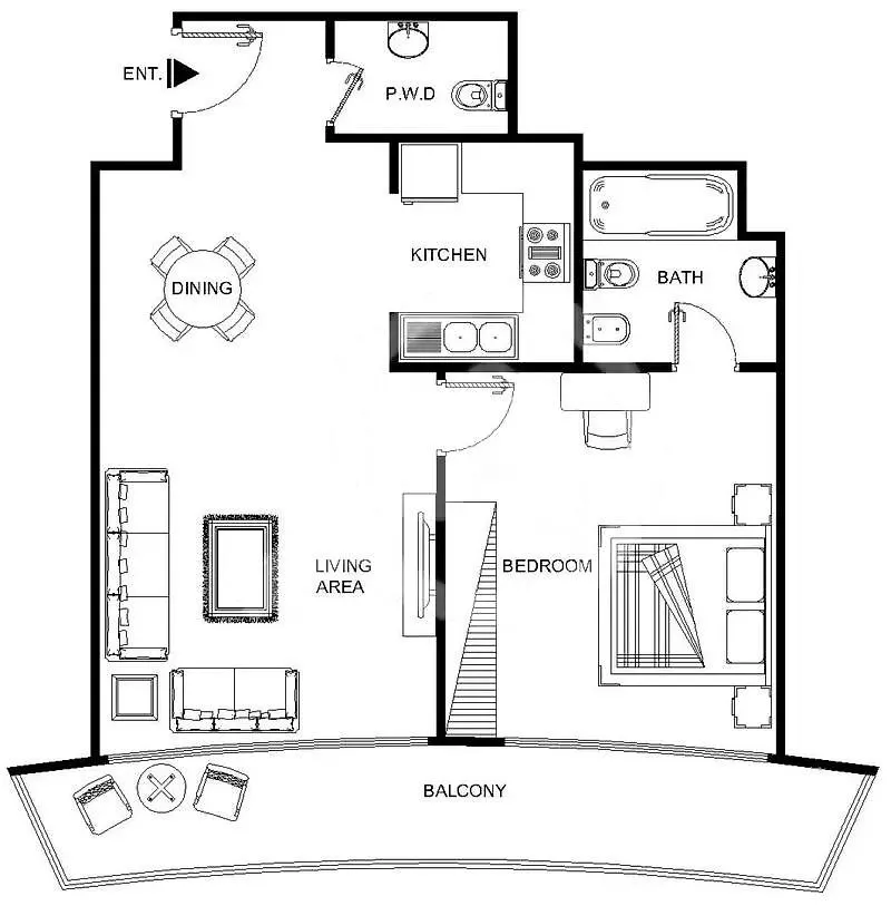 Stunning Marina View 1 Bedroom Dubai 0*,